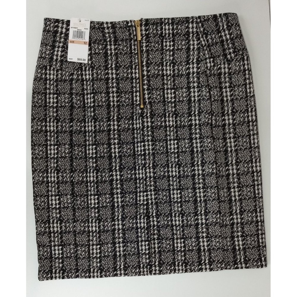 WOMENS BNWT MICHAEL KORS Lightweight Plaid Skirt Size 12 RV $89.50